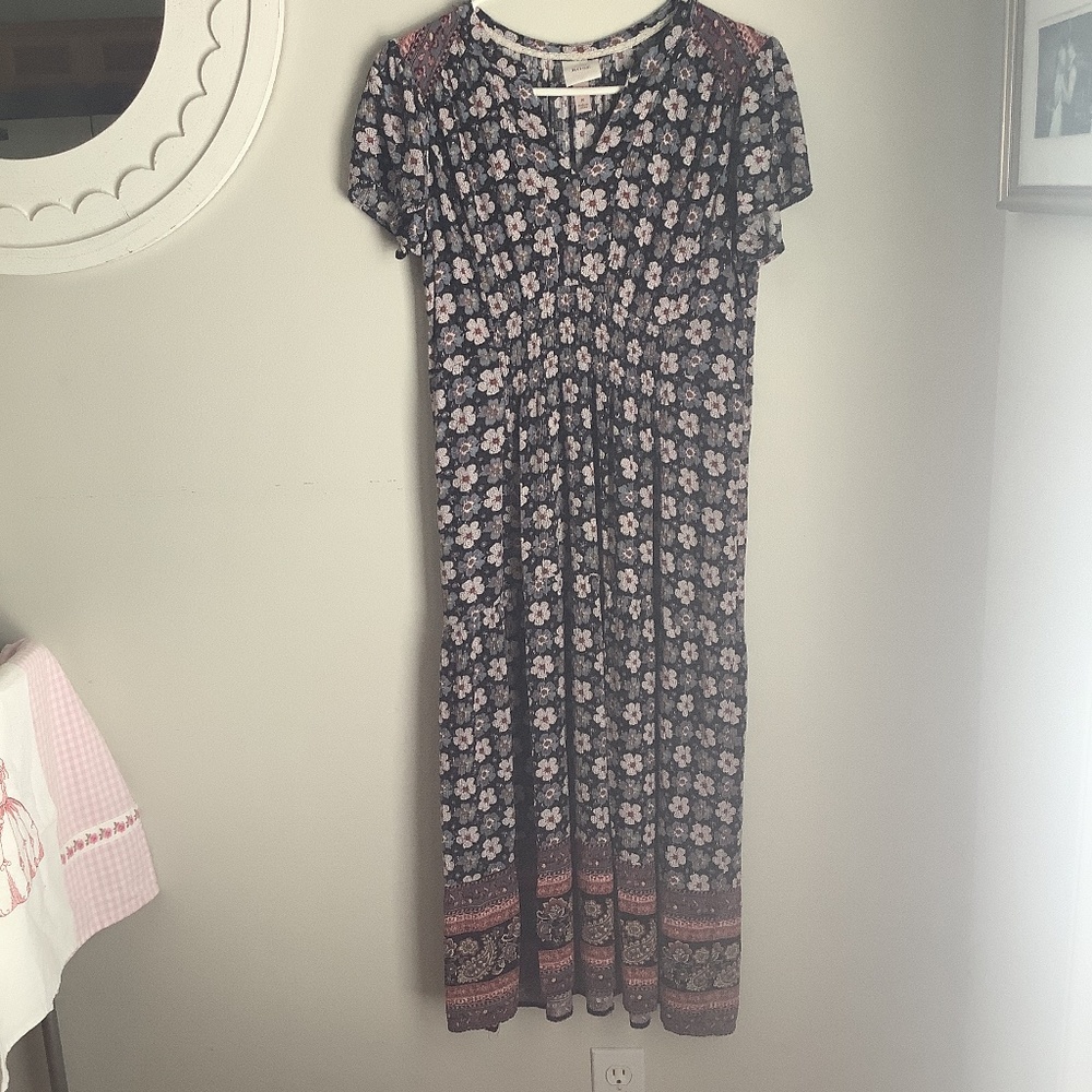 Knox Rose Flutter Sleeve Midi Dress